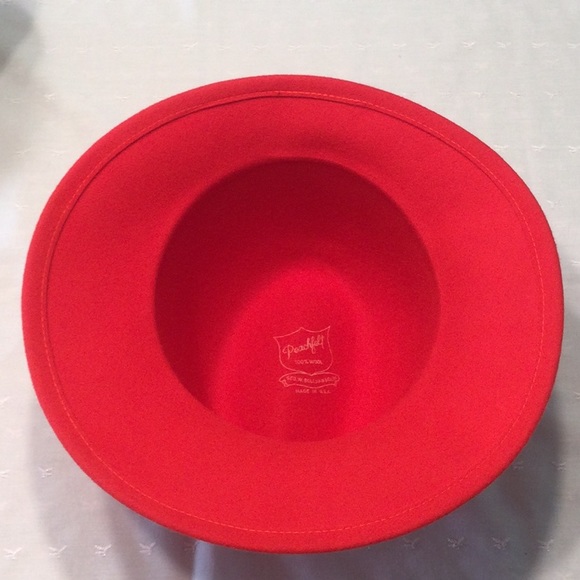 Made in U.S.A. Peach felt 100% Wool Hat Vintage - Picture 3 of 4